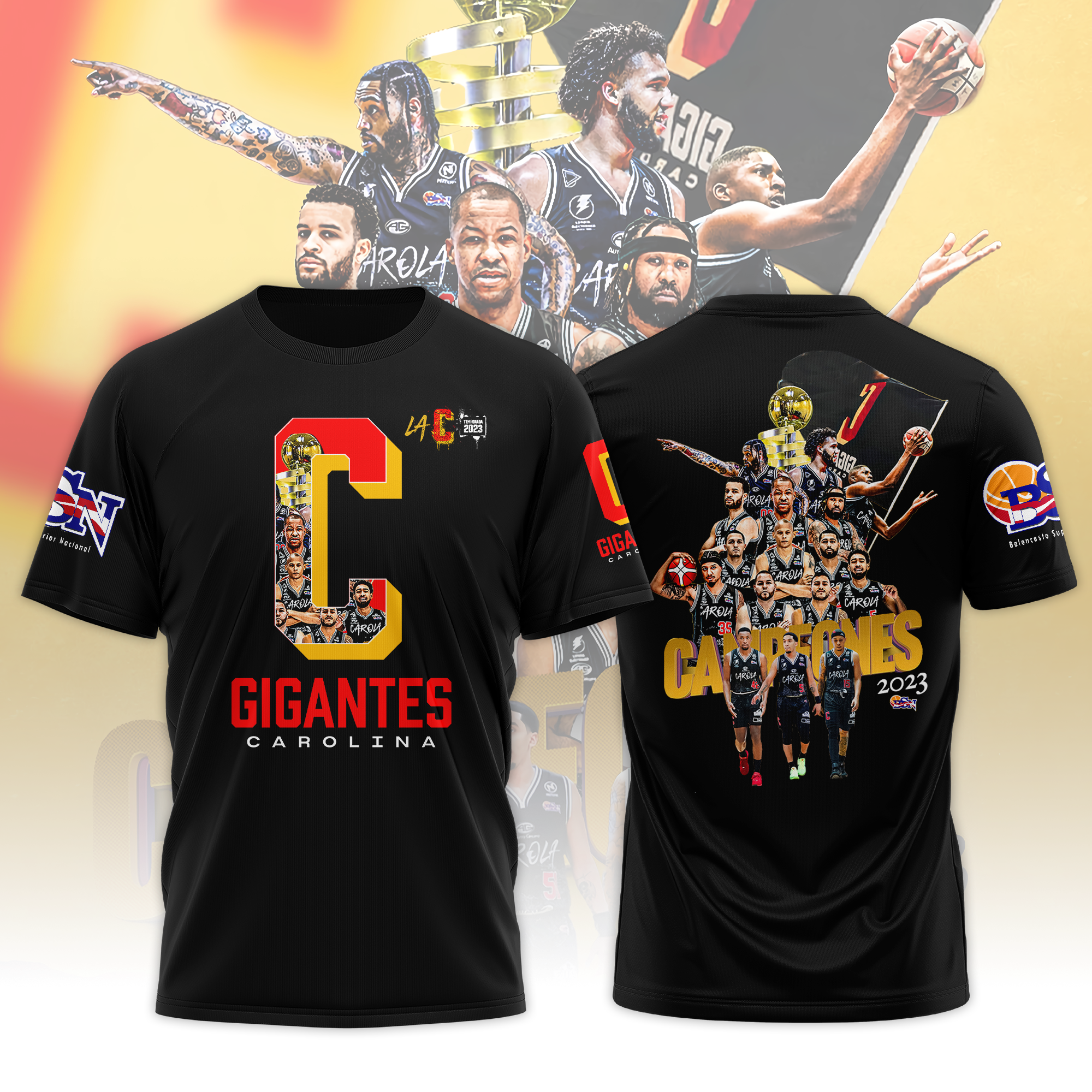 Gigantes De Carolina Bsn Campeones 2023 3d Shirt - Tagotee