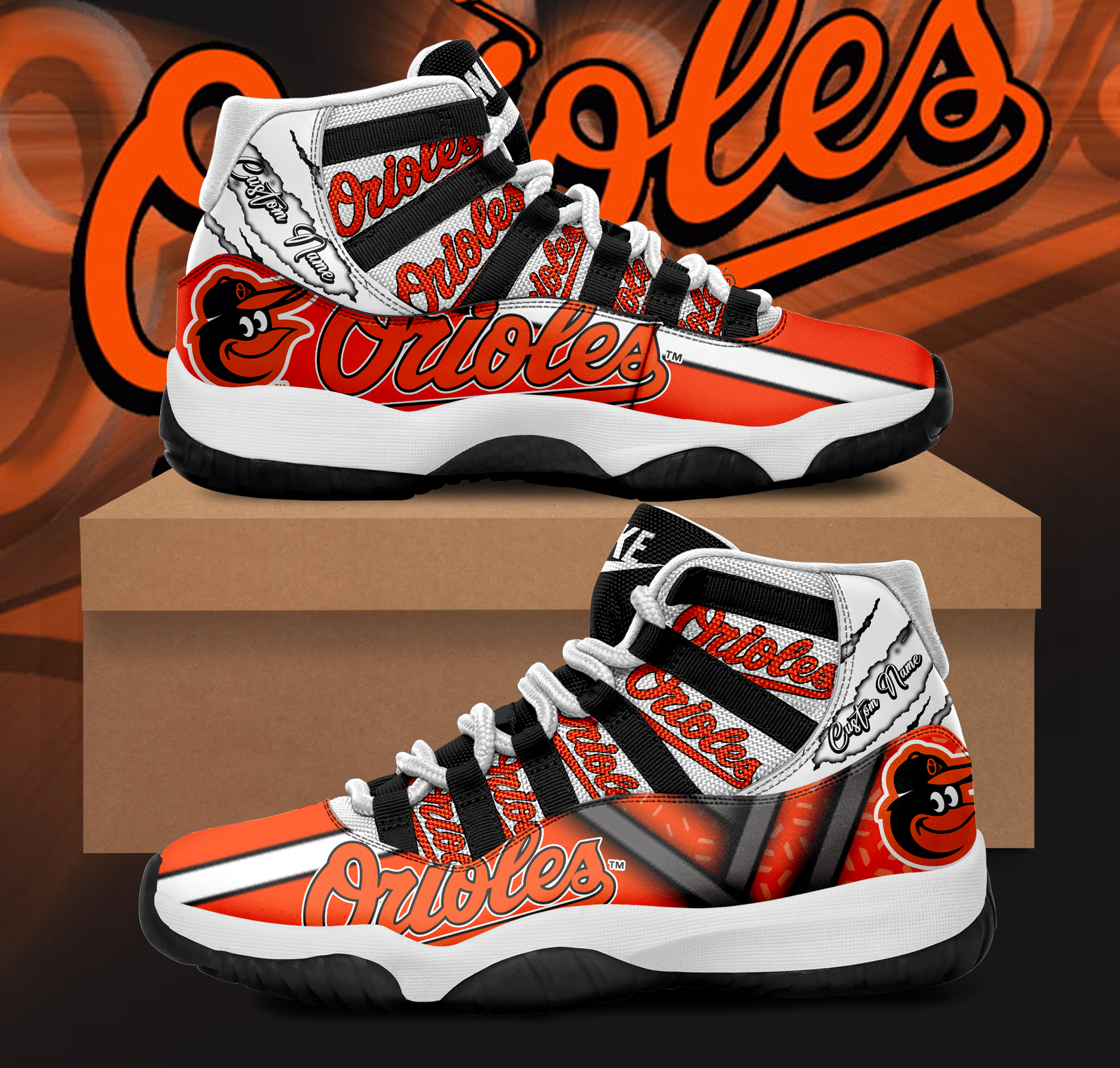 Baltimore Orioles Nike White Custom Jersey - BTF Store