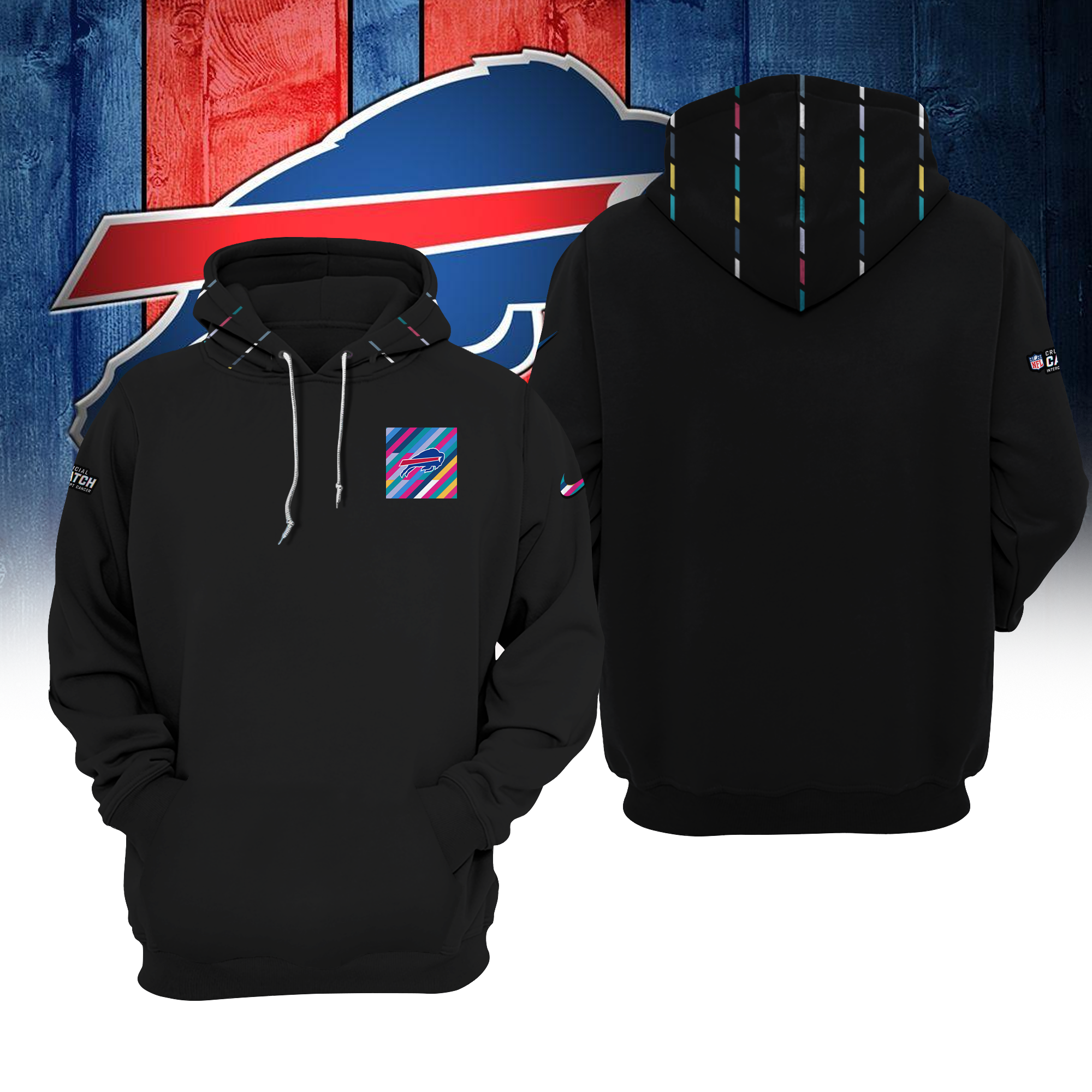 NFL Buffalo Bills Crucial Catch Intercept Cancer T-Shirt/ Hoodie/  SweateShirt/ Zip Hoodie - BTF Store