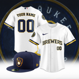 MLB Milwaukee Brewers Baseball Jersey Custom Name & Number