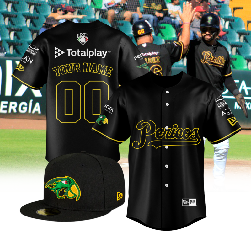 LMB Mexico The Sultanes Monterrey Custom Jersey + flat brim hat - BTF Store