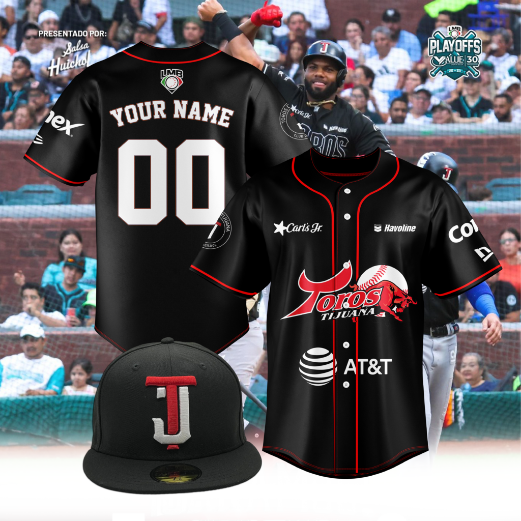 LMB Mexico Toros de Tijuana Baseball Jersey Custom Name & Number