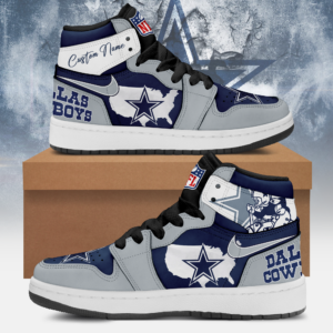 Dallas Cowboys Air Jordan 13 Sneaker, Custom Cowboys Footwear