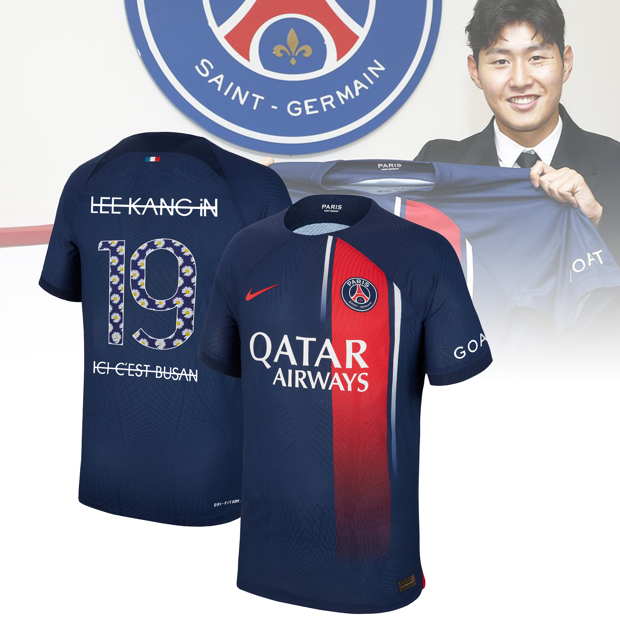 PEACEMINUSONE x Paris Saint-Germain Football Kits