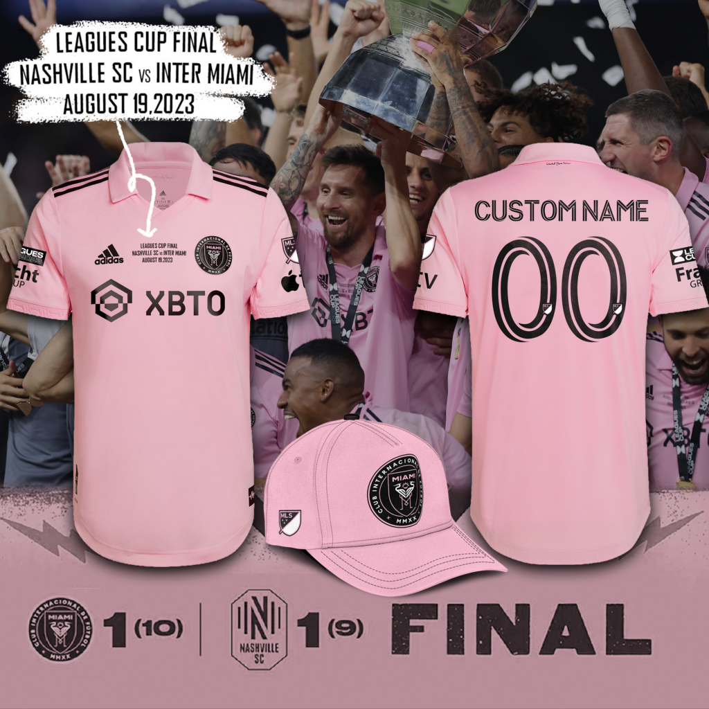 Official Inter miamI mls leagues cup champions 2023 T-shirt