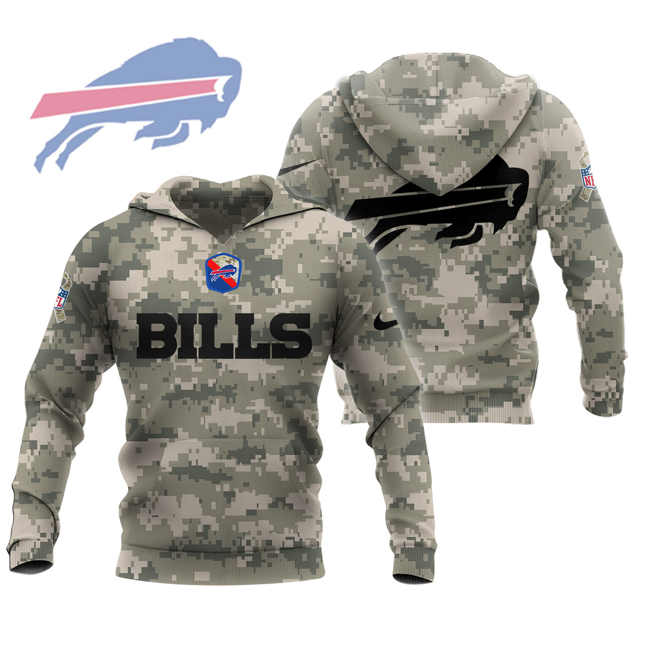 Nike Ladies 2023 Salute to Service Buffalo Bills Hoodie