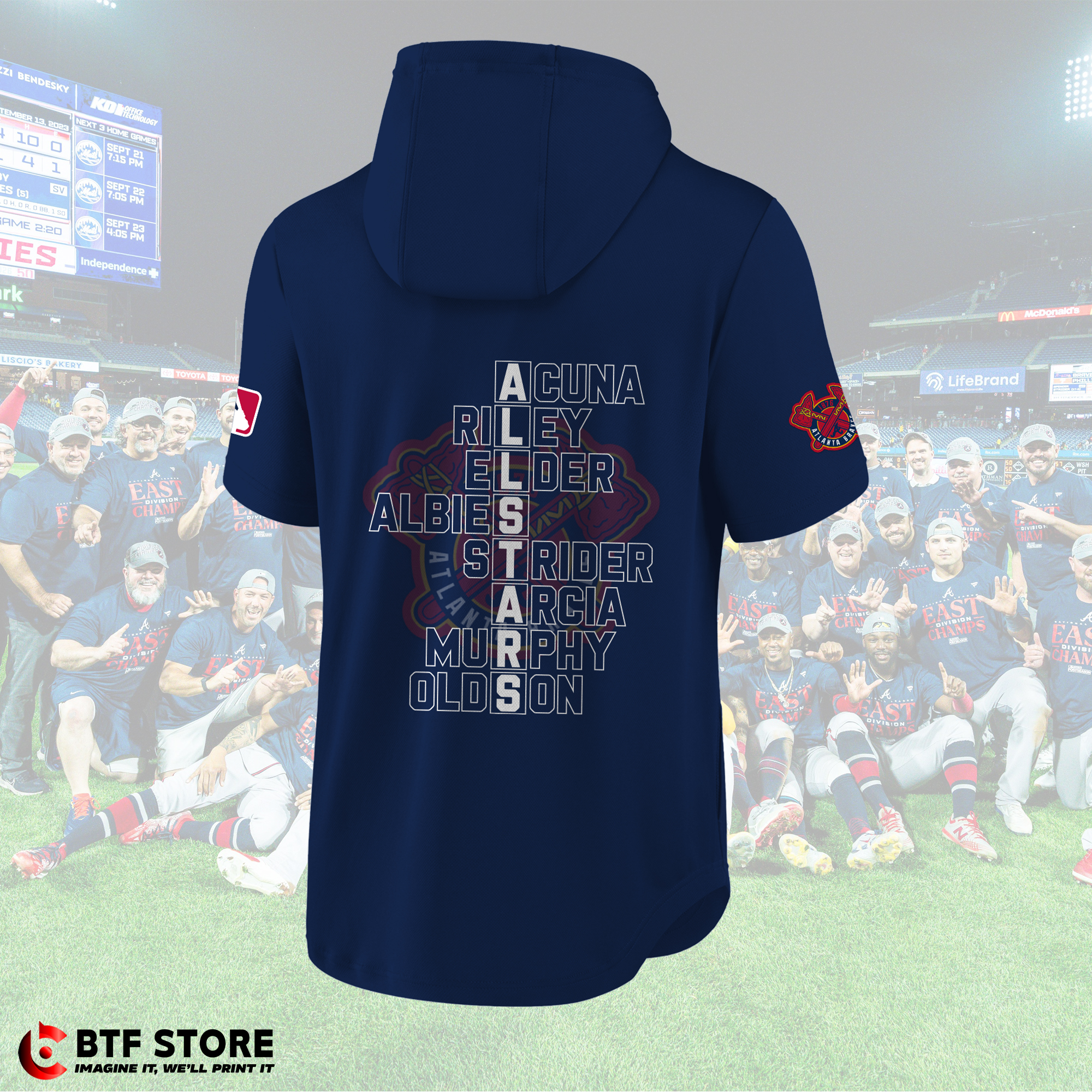 Atlanta Braves Hoodie/Sweatshirt/Tshirt/Polo/Jersey/Hawaii Shirt