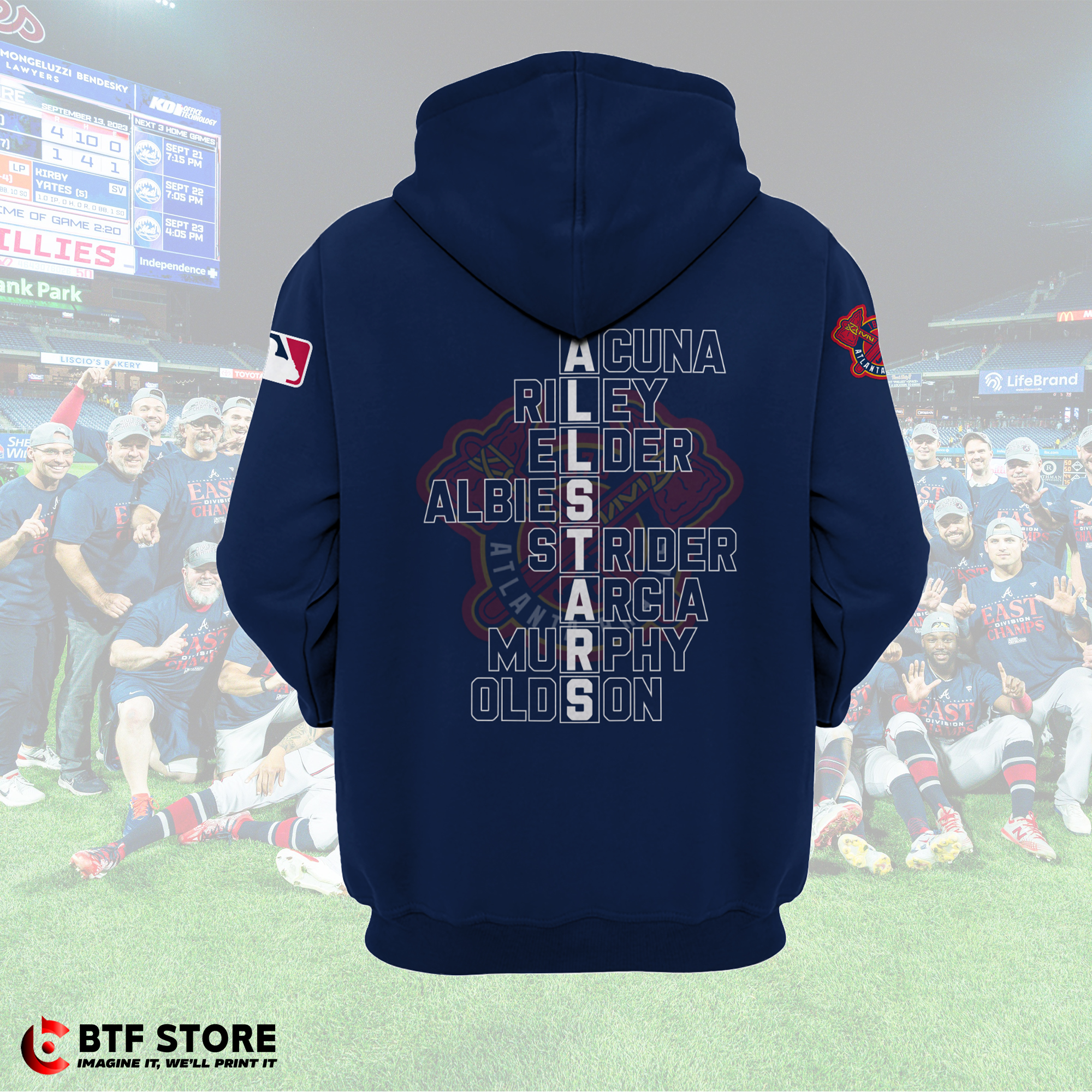 Atlanta Braves 23x Division Champions Hoodie/Sweatshirt/Tshirt/Polo/Jersey/Hawaii  Shirt - BTF Store