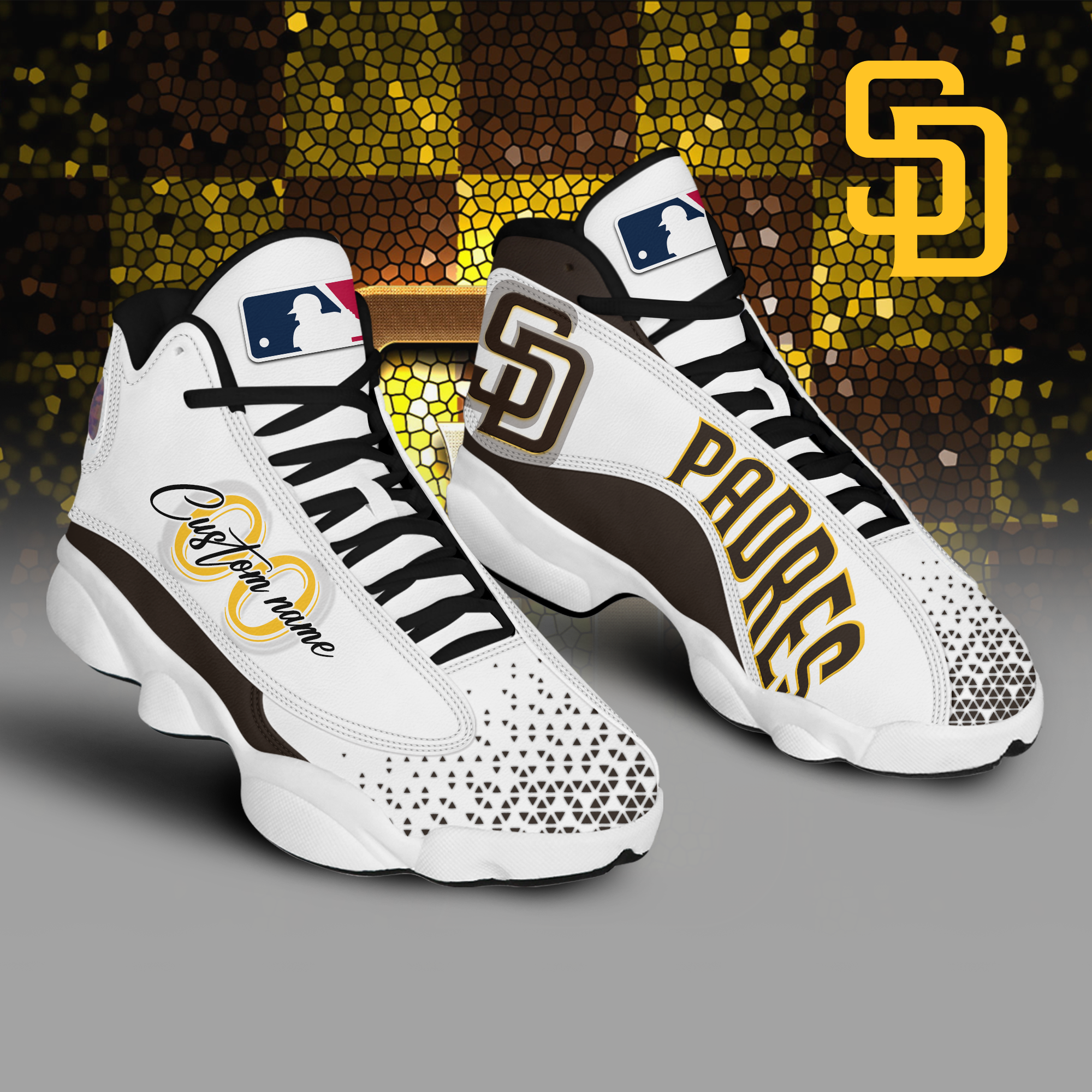 San Diego Padres Air Jordan 1 Shoes - BTF Store