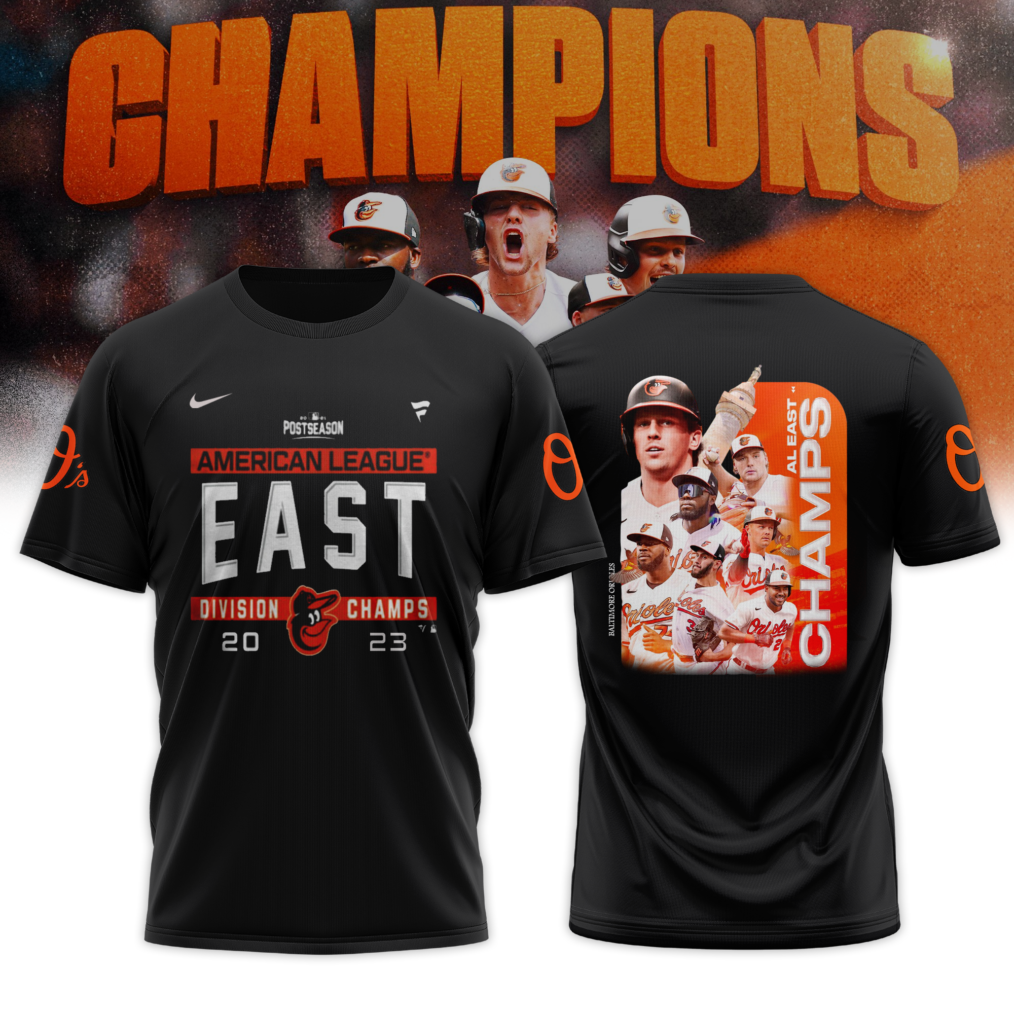 Orioles al east champions T-Shirt + Cap - BTF Store