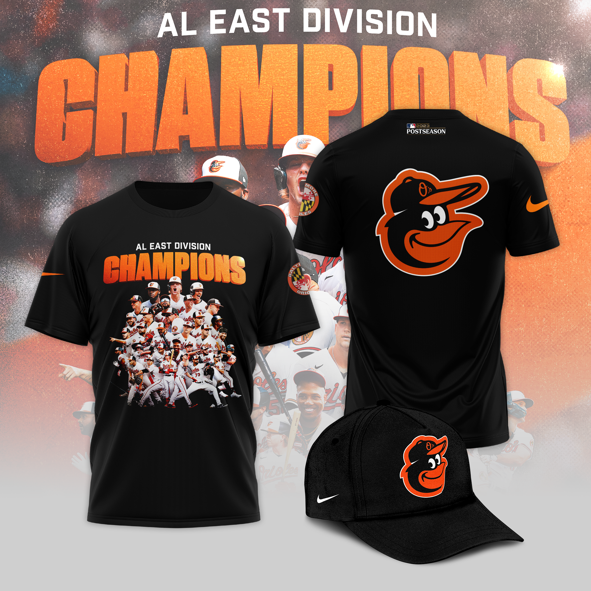 Orioles al east champions T-Shirt + Cap - BTF Store