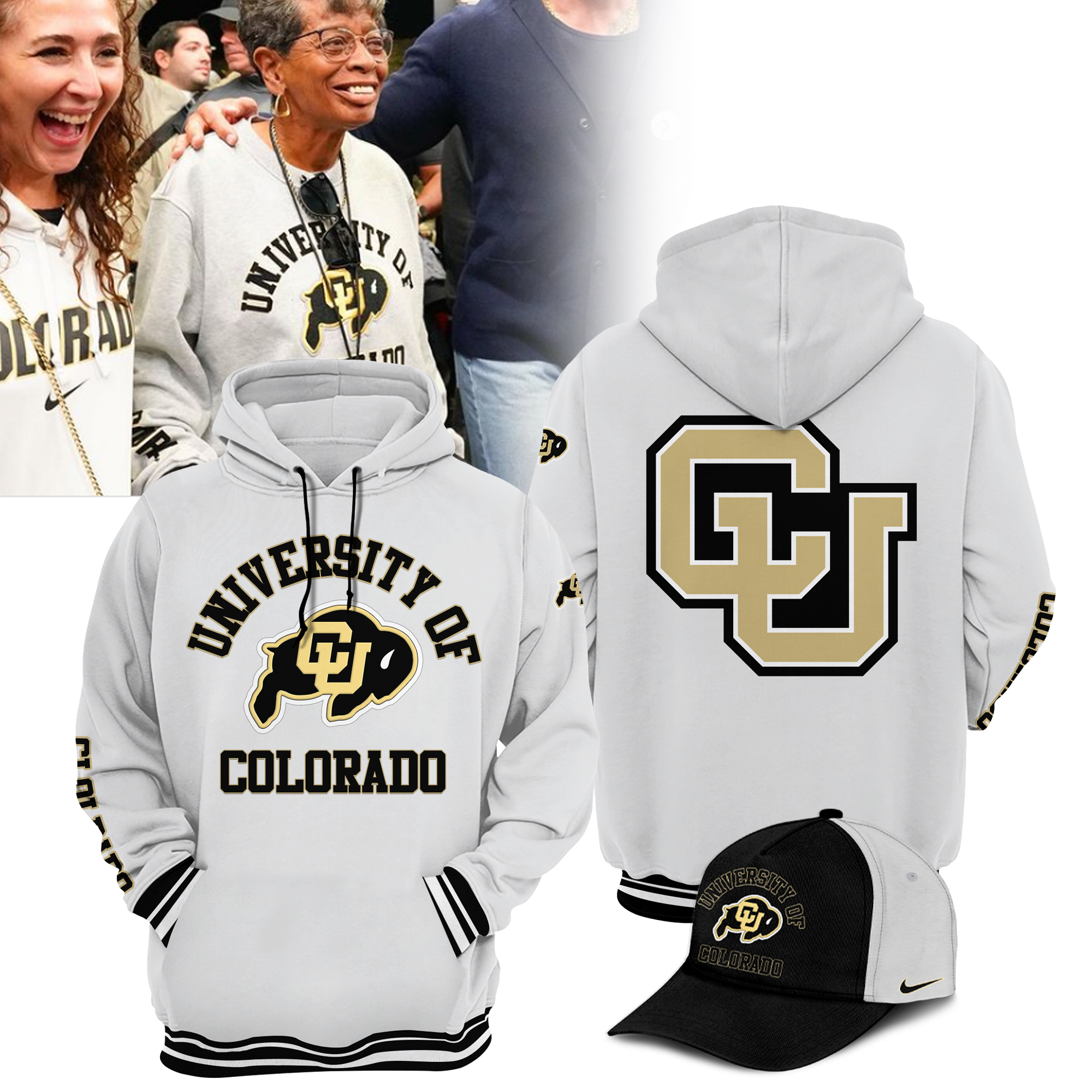 University Of Colorado Sweatshirt/T-Shirt/Polo/Hoodie/Zip Hoodie/Baseball  Jersey - BTF Store