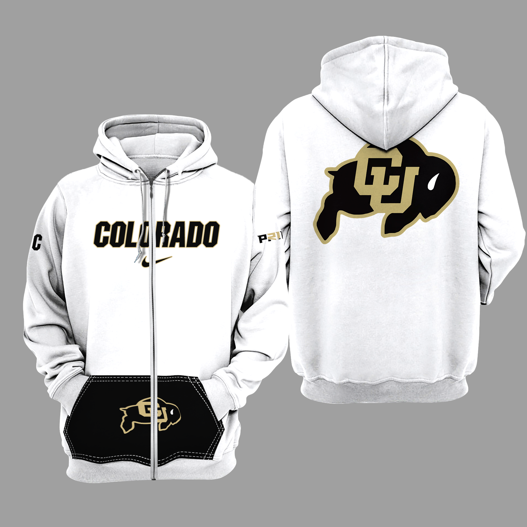 University Of Colorado Sweatshirt/T-Shirt/Polo/Hoodie/Zip Hoodie/Baseball  Jersey - BTF Store