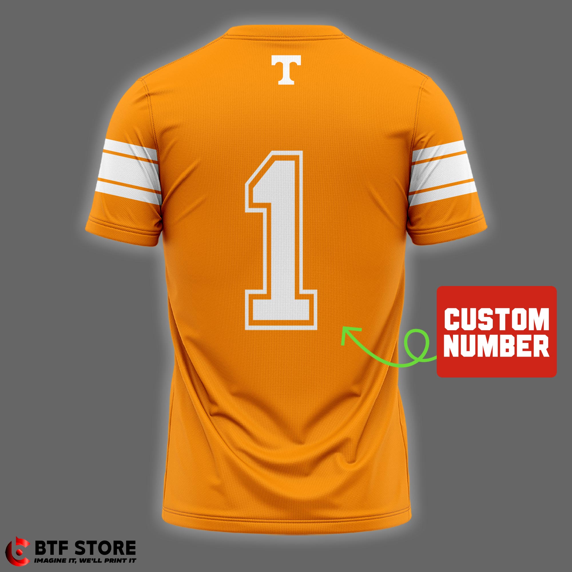 Tennessee Volunteers Football Customized Orange Baseball Shirt Jsy Fan Made