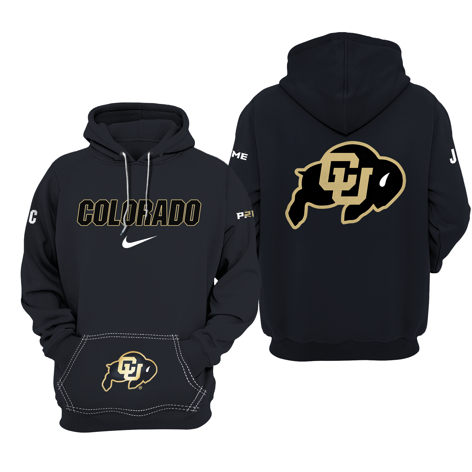 Men's Nike Black Colorado Buffaloes Coach Prime Pullover Hoodie